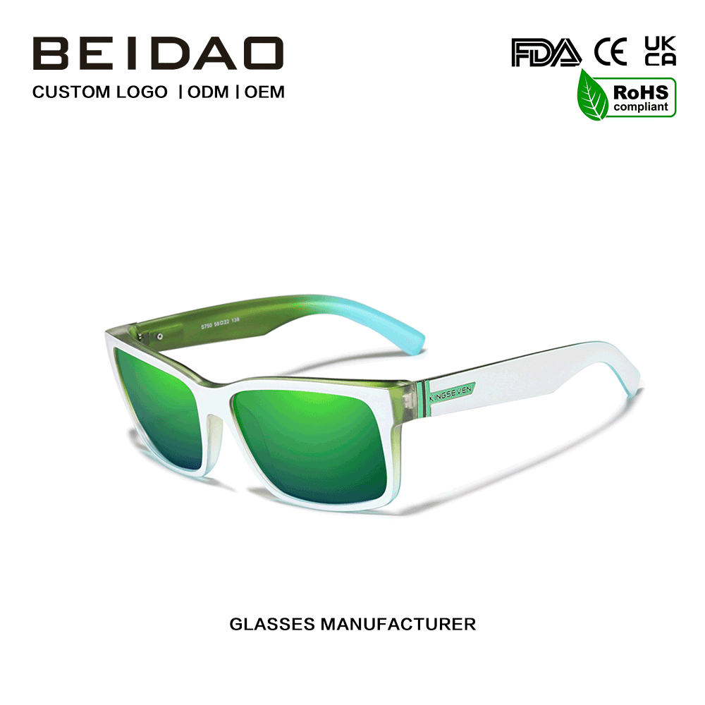Hot Selling Fashion polarized Green Mirro Lenses aurinkolasit