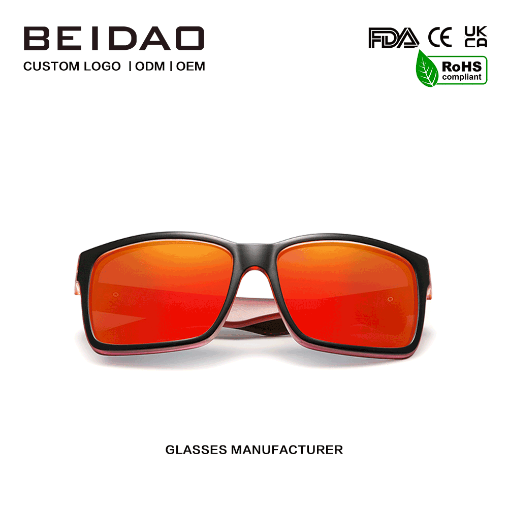 Hot Selling Fashion polarized Red Mirro Lenses aurinkolasit