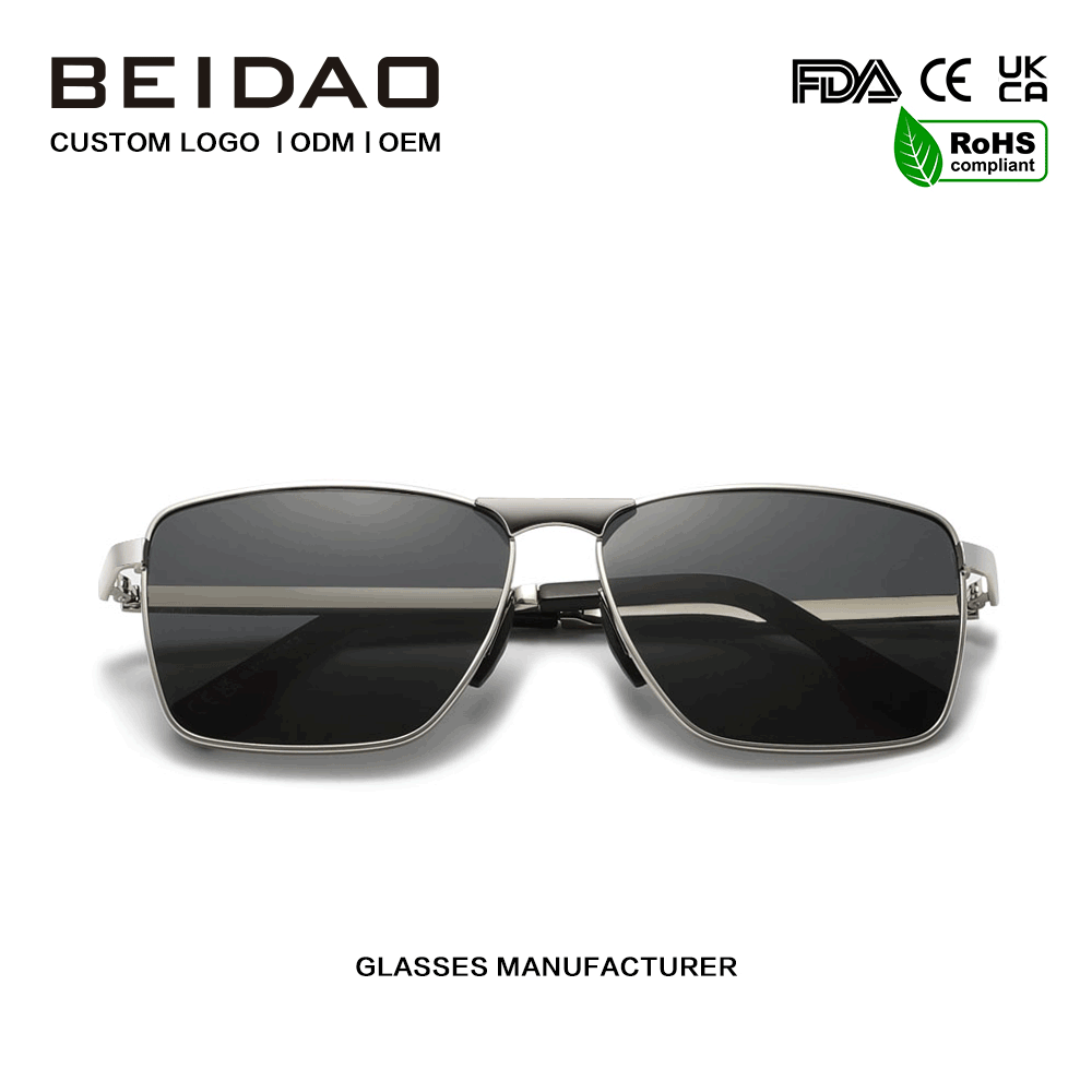 Luxury Alloy Square UV400 TAC Linssit Aurinkolasit Ajo
