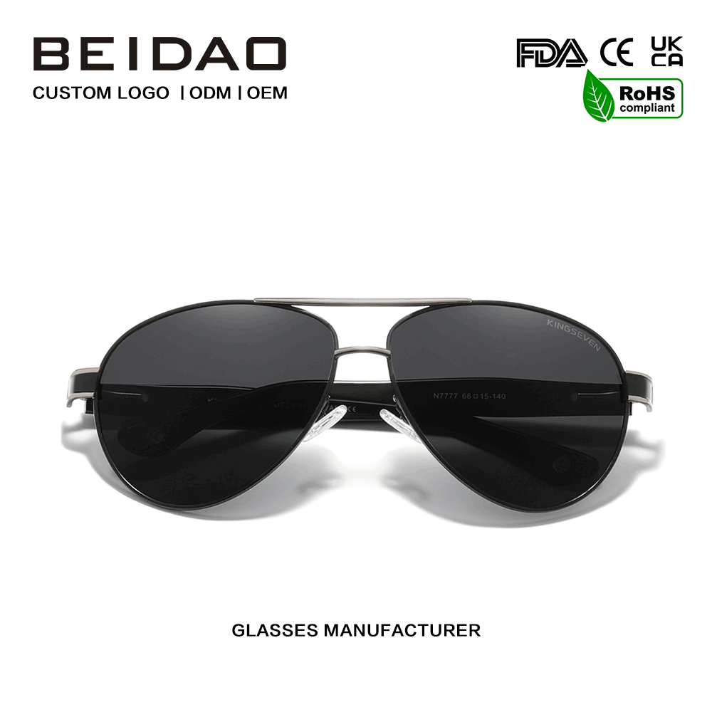 Polarisoidut UV400-suojauslangalliset temppelit Pilot Eyewear