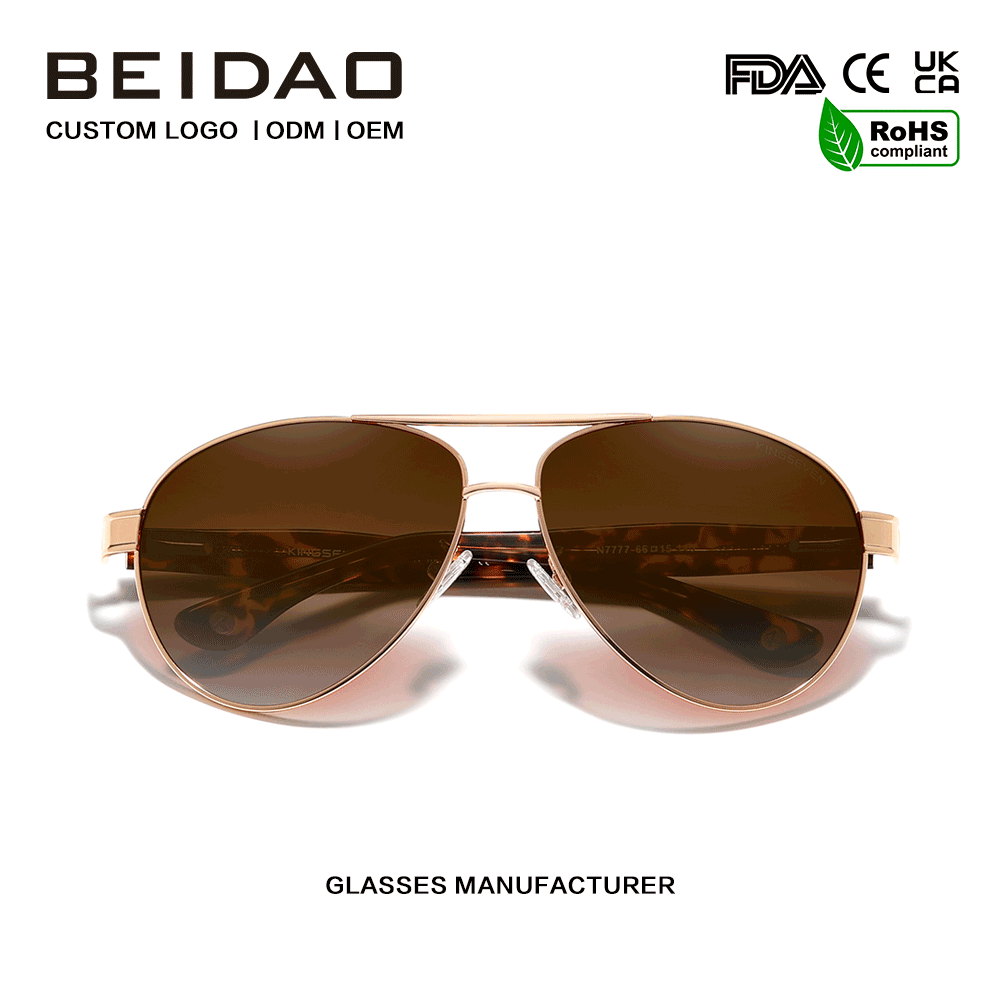 Polarisoidut UV400 Protection Wire-Core Temples Pilot -aurinkolasit